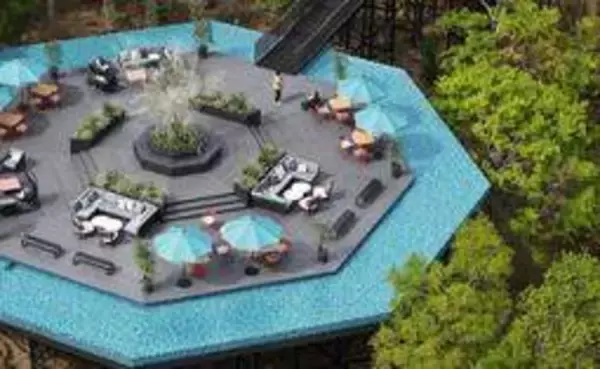 広がる絶景、森の秘密基地　神戸布引ハーブ園に「エメラルド・ラウンジ」登場