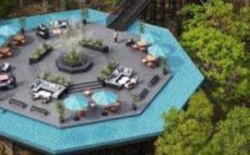 広がる絶景、森の秘密基地　神戸布引ハーブ園に「エメラルド・ラウンジ」登場