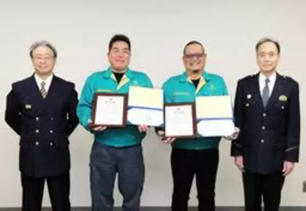 テレビ番組がヒントに、真冬の海から男性救助　職場のあり合わせ機材活用　運送会社の2人