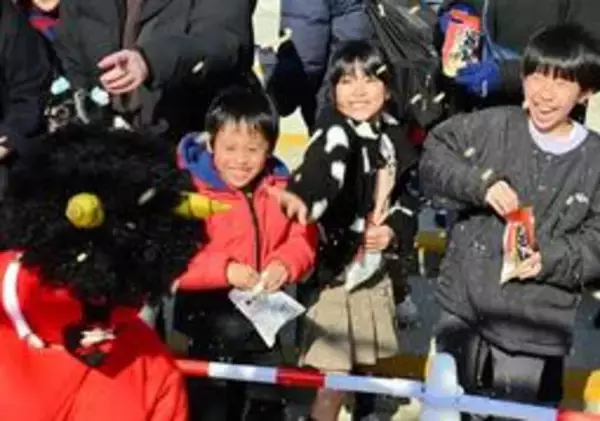 「鬼は外!!」元気に豆まき、クイズ大会も　淡路「ONOKORO」で節分イベント