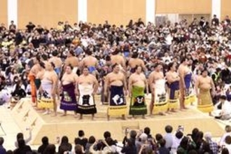 横綱ら力士103人大迫力　大相撲「加古川場所」満員御礼、観客5千人　地元出身の大辻に大声援　兵庫