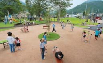 青垣児童公園がリニューアルオープン　兵庫県丹波市　面積4倍、遊具やイベント広場新設