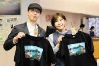 訪日客も注目、松葉がにマグネットにコウノトリTシャツ　遊び心満載の新商品続々　兵庫・但馬の雑貨店