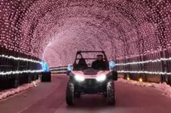 光の空間、バギーで疾走　ネスタリゾート神戸で新イベント、1月末まで期間限定開催