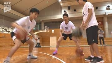 B1三遠の佐々木選手＆茨城の中村選手 下関出身の2人が直接指導！山口市で中高生がプロの技を学ぶ