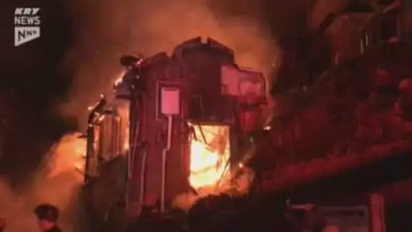 早朝の住宅街で火事「炎が見える」と通行人が通報（山口・下関市）