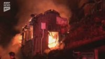 早朝の住宅街で火事「炎が見える」と通行人が通報（山口・下関市）