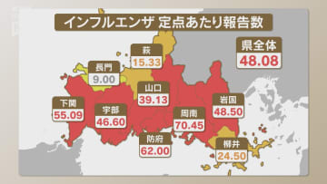 インフルエンザ週報 前の週から増加し警報つづく