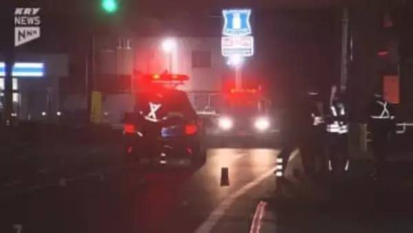 岩国市の国道2号で歩行者が大型トラックにはねられ死亡