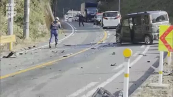 山口市の国道376号の衝突事故　軽ワゴン車に乗っていた男性（66）が死亡