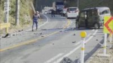 山口市の国道376号の衝突事故　軽ワゴン車に乗っていた男性（66）が死亡