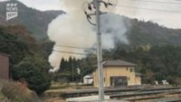 山口市大内御堀で建物火災が発生