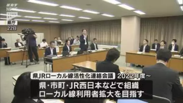 ローカル線の利用者拡大を目指して JR西日本や県など担当者が取り組みを共有
