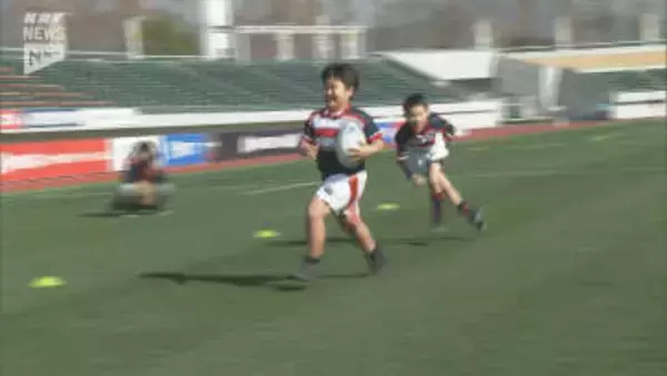 中国電力レッドレグリオンズが山口市でラグビースクール開催