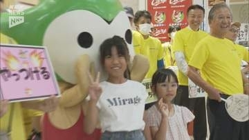 夏場に増加する食中毒を防ごう！周南市のショッピングセンターで買い物客に呼びかけ