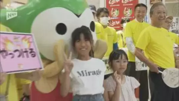 夏場に増加する食中毒を防ごう！周南市のショッピングセンターで買い物客に呼びかけ