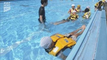 海は楽しい場所だが危険な場所…下松の児童が海難事故の対処法学ぶ