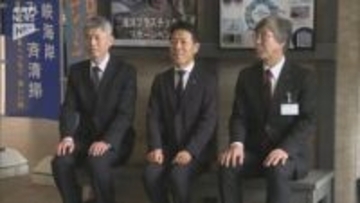 環境問題にもなっている海洋プラスチックをリサイクル 県庁などにベンチが登場