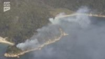 周南市・仙島で発生した山林火災の消失面積は12ヘクタール 警察と消防は焚火の火が燃え広がったとみて調べを進める方針