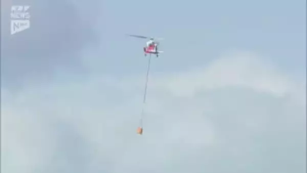 消防防災ヘリ出動も…周南市仙島の山林火災　散発的に煙が…鎮火に至らず