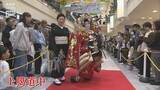 「しものせき海峡まつり 先帝祭の上臈道中は雨のため屋内で実施 源平船合戦は中止に」の画像1