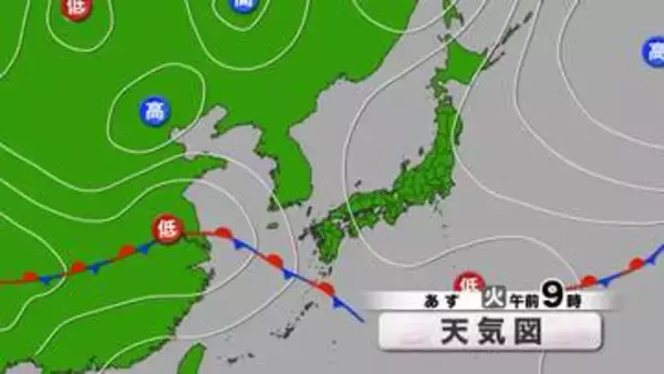 【山口天気 夕刊5/25】これから天気ゆっくり下り坂…あす26日(火)は雲が厚み増す　27日(水)は強雨に注意