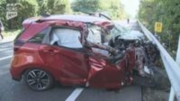 下松市の国道188号で車両同士の衝突事故発生　188号は上下線とも通行止めに