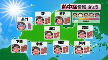 【山口天気 朝刊7/8】主役は雨から暑さへ…しばらく厳しい暑さの日々 より入念な熱中症対策を