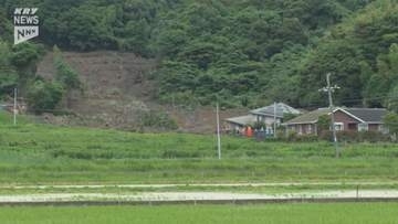 平生町の土砂崩れ 行方不明の70代男性を心肺停止の状態で発見