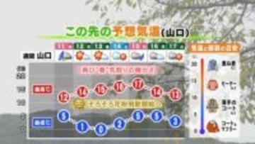 【山口天気 夕刊2/10】夜中は一時本降りの雨も　あす11日(水・祝)朝で雨は止む　次第に寒さ和らぐが花粉飛散開始まもなく…