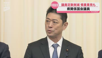 県関係の国会議員が年頭会見 議員定数削減に自民党の議員からは慎重な意見も