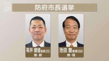 防府市長選 投票始まる 午前11時現在の投票率6.21％ 有権者の13.4％が期日前投票済ませる