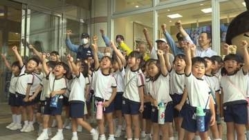 6月9日は「ロックの日」　園児が自転車の盗難防止を呼び掛け　岡山市