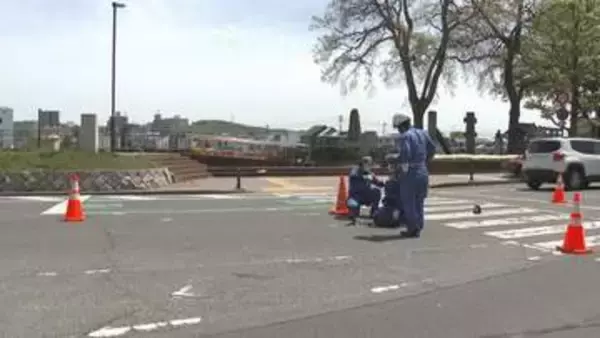 自転車で横断歩道を渡っていた女性　軽自動車にはねられ重体　岡山