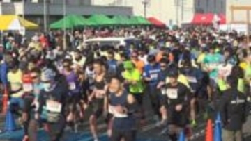 瀬戸内海タートルマラソン全国大会　大勢のランナーが冬の小豆島を駆け抜けました