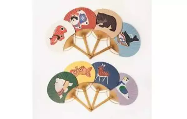 郷土玩具デザインの香川県丸亀市産「平竹のうちわ」を全国で販売　ダイソー