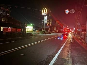 岡山市の国道250号でひき逃げ　自転車の大学生がけが