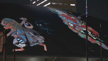 あなぶきアリーナ香川でハロウィンのプロジェクションマッピング　初日は約1.8万人が来場