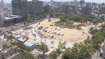 再整備中の高松市中央公園　北側エリアを10月31日先行オープン　カフェなど設置　市長「快適さ味わって」
