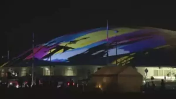 あなぶきアリーナ香川で10月に実施のプロジェクションマッピング　3億6000万円ほどの経済波及効果と推計