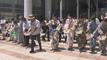「地球を冷やせ！」厳しい暑さ続く中　高松市で恒例の打ち水大作戦