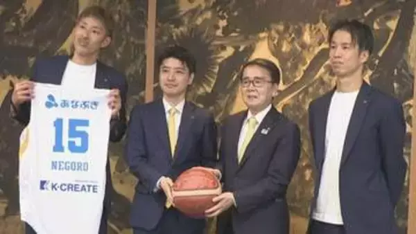 「バスケ熱の高まりを感じた」B3香川ファイブアローズ　知事にシーズン終了を報告