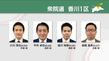 【衆院選2026】香川は3選挙区に10人立候補(27日午前10時時点)
