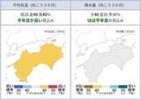 「【天気予報】四国地方の3カ月予報　8月～10月の気温は平年並みか高い見込み」の画像1