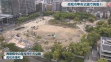 なぜ？工事中の公園でお地蔵様発掘　長い年月を超えやっと地上に…「帰ってきて本当によかった」　香川・高松市中央公園