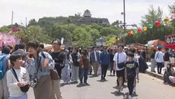 GW恒例の丸亀お城まつり　強風の中…多くの人でにぎわう　香川