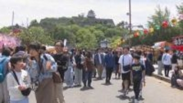 GW恒例の丸亀お城まつり　強風の中…多くの人でにぎわう　香川