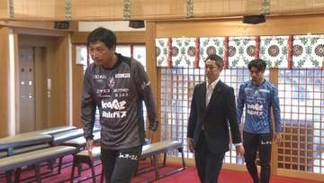 J1ファジアーノ岡山が必勝祈願　8月開幕の新シーズンに向けて
