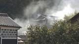 「岡山市東区で火事　住宅から出火し一時竹林に燃え移る」の画像1