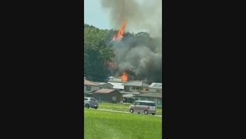 岡山市東区で火事　住宅から出火し一時竹林に燃え移る